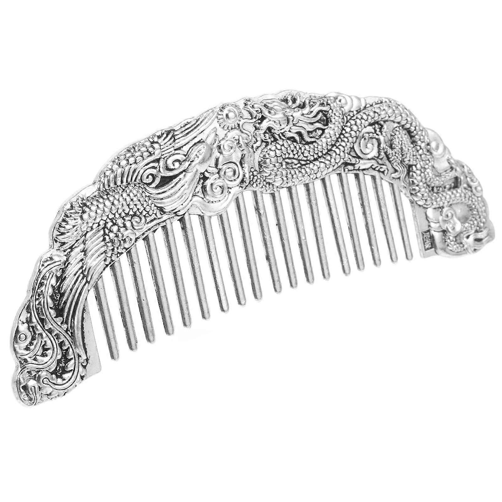 Mens Comb Retro Design Comb White Copper Grooming Use 1Pcs