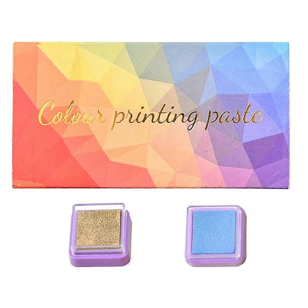 1 Set of Household Ink Pads Multi-function Finger Inkpads Portable Craft Inkpads