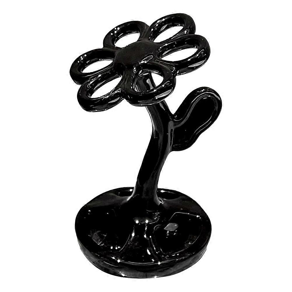 Flower Shape Storage Rack Storage Rack Bathroom Black