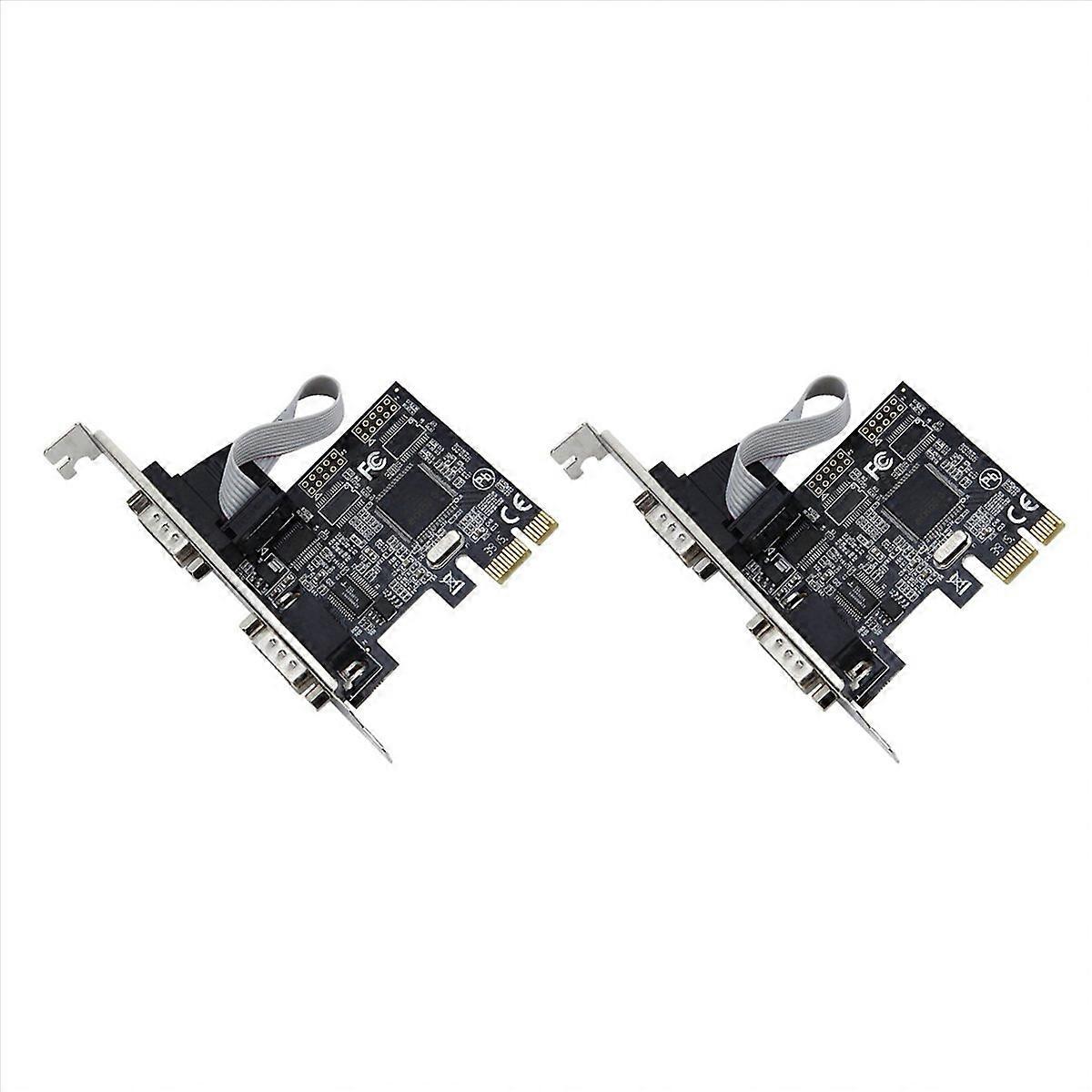 2X Pcie to Serial Ports RS232 Interface PCI-E PCI Express Card Adapter Industrial Control Computer E