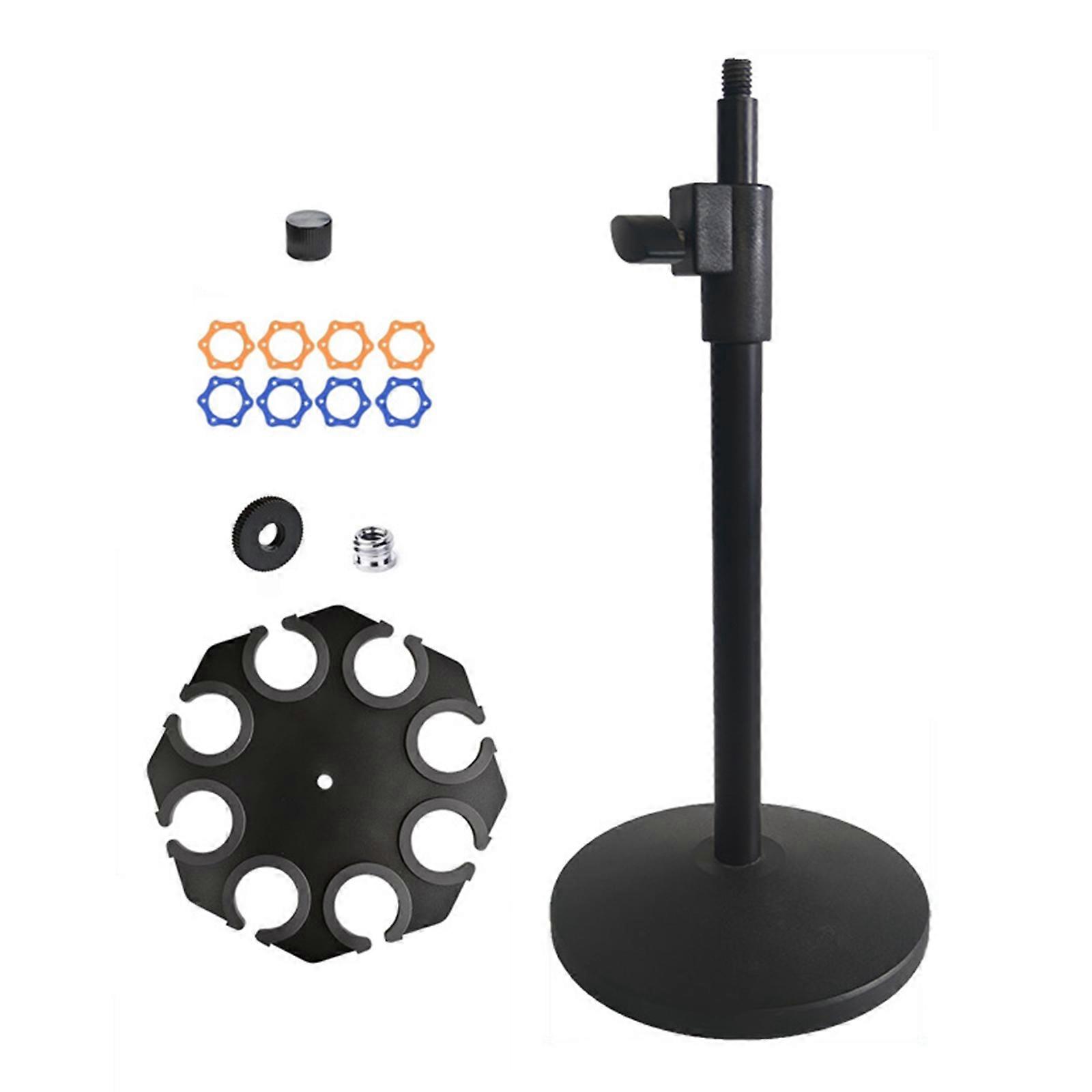 Octagonal Shockproof Mic Mount With 130MM Slip proof Metal Base Professional Broadcasting Accessory Multicolor