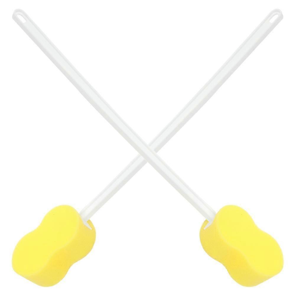 Shower Sponge With Long Handle For Efficient Back Cleaning