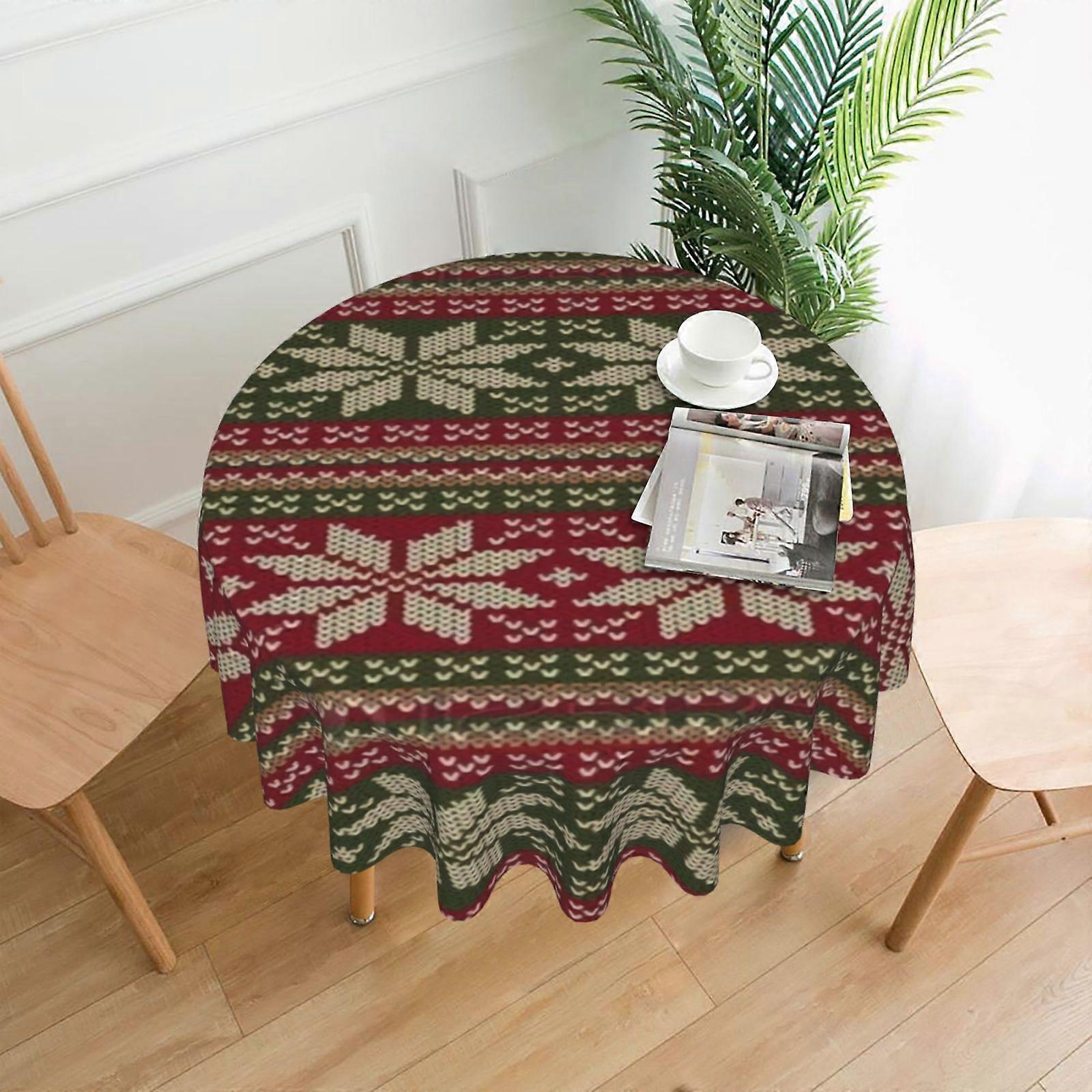 Christmas Pliable Rectangular Tablecloth, Water Resistant Antiwrinkle Spillproof Soft Fabric, compatible with 60in Tables