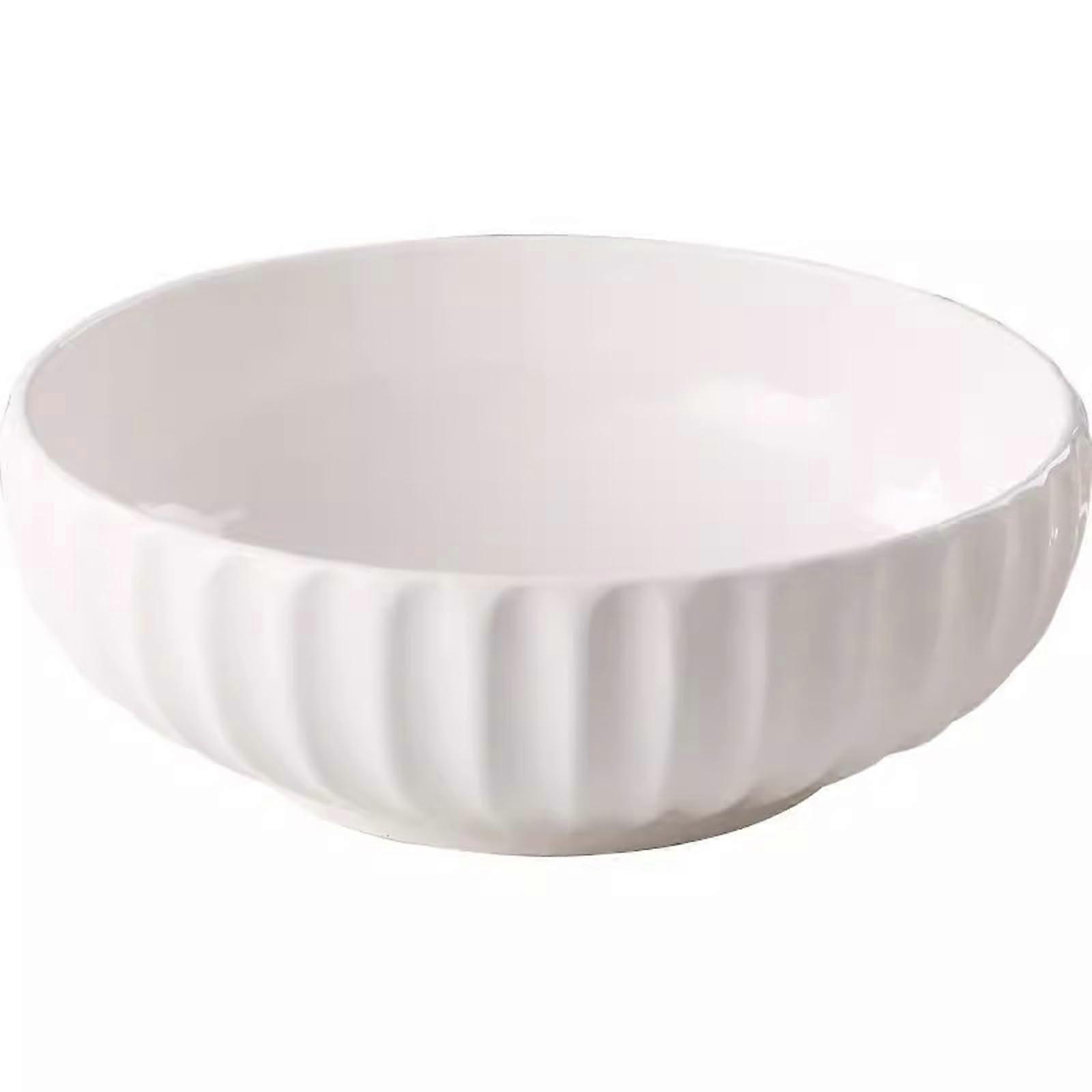 Ceramic Salad Bowl Set, HeatResistant Large Soup Bowls with Ergonomic Grip, 3 Sizes for Serving