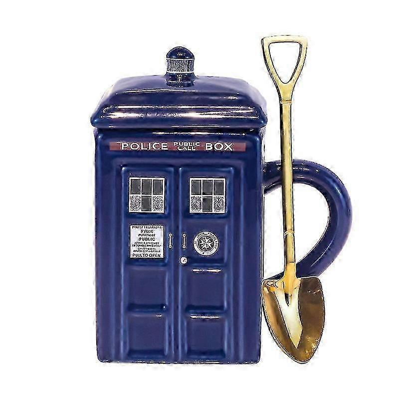 Ceramic Teapot for BBC Series, Police Box Design