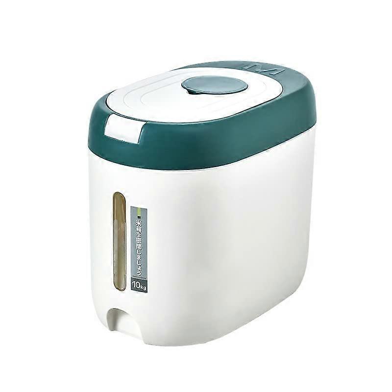 Food Storage Containers 10KG Airtight Rice Bin with Moisture Proof Seal, Clear Stackable Design