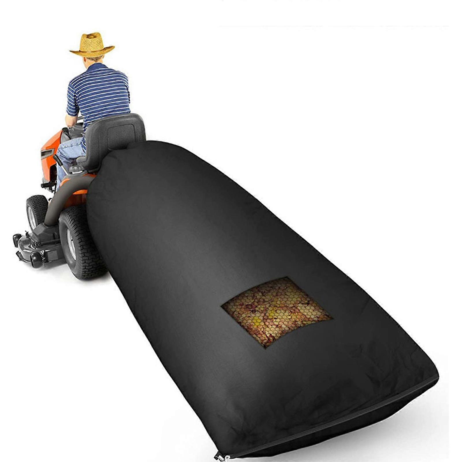 Professional Leaves Collector Bag Thickened Cloth Meshes Vent Drawstring Systems for Reliable Performances on Tractors Multicolor