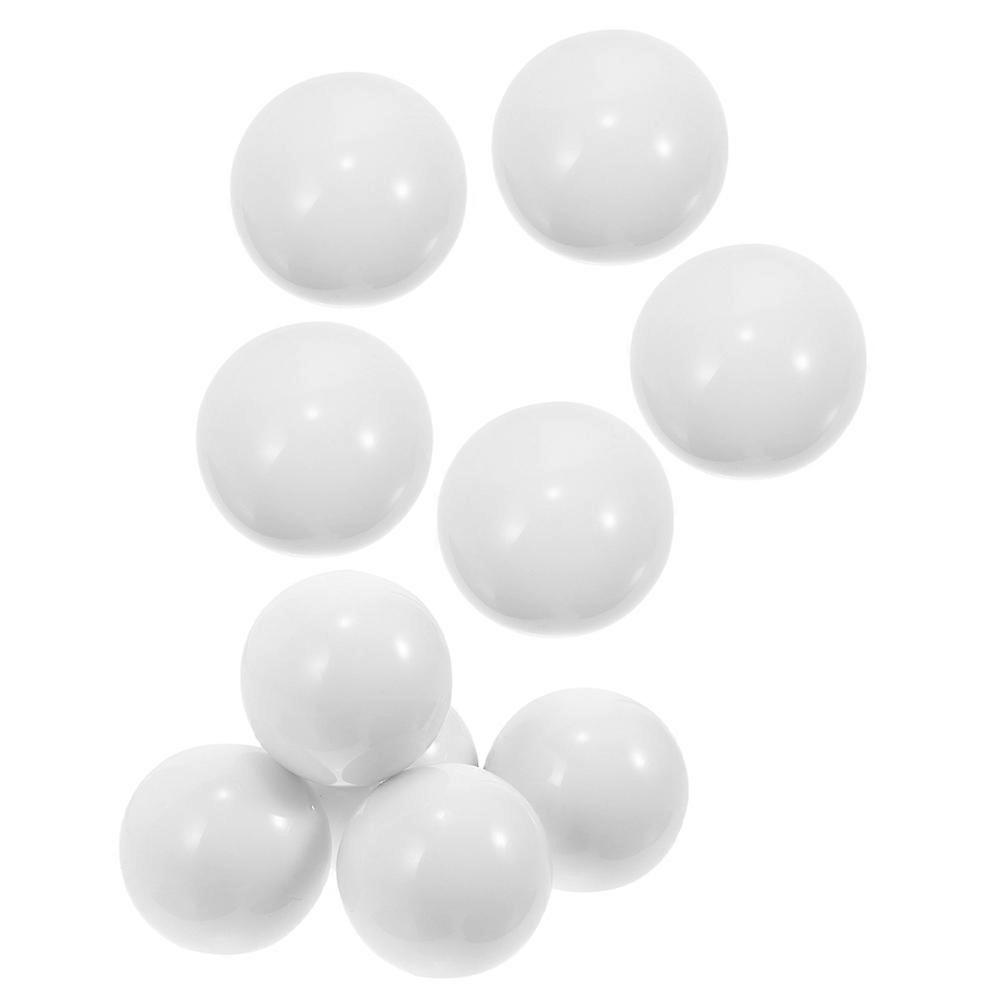 Replacement Roulette Wheel Ball White Acrylic Beads for 10Pcs Set