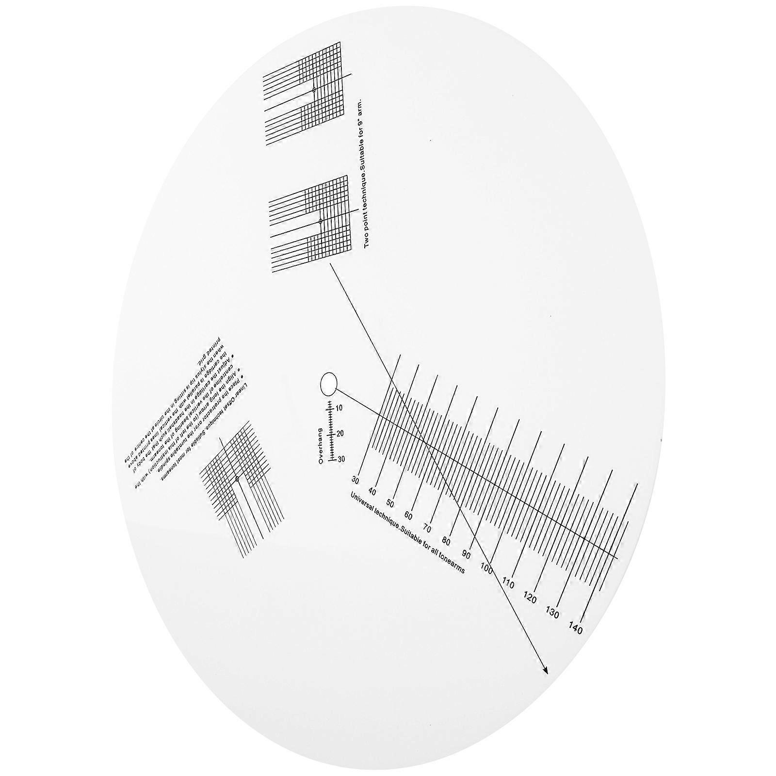 Vinyl Recorder Accessory Pickup Calibration Plate 2Pcs