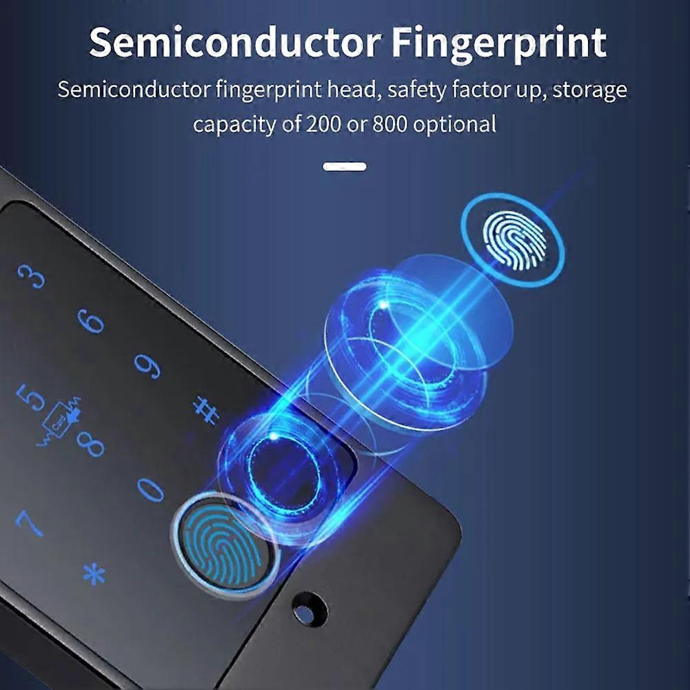 WiFi Tuya App Smart Door Lock Keyboard RFID Access Controller Waterproof Metal Keypad Concealed Install Access Control,A