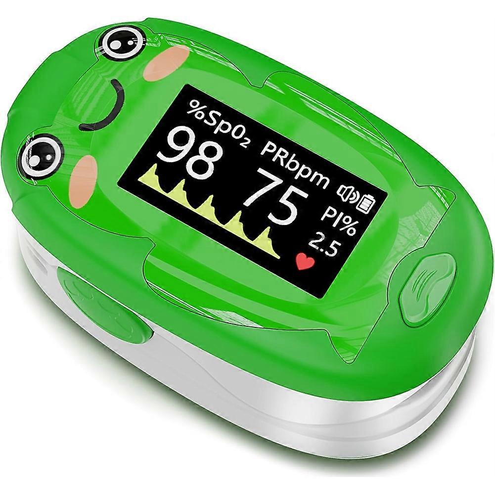 Pulse Oximeter for Kids, Adorable Animal Children Oxygen Monitor Fingertip with 20X Memory,with Alarm