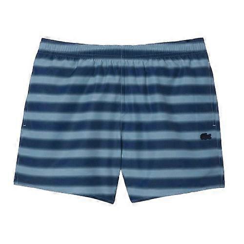 Lacoste Mens Striped Swimming Trunks