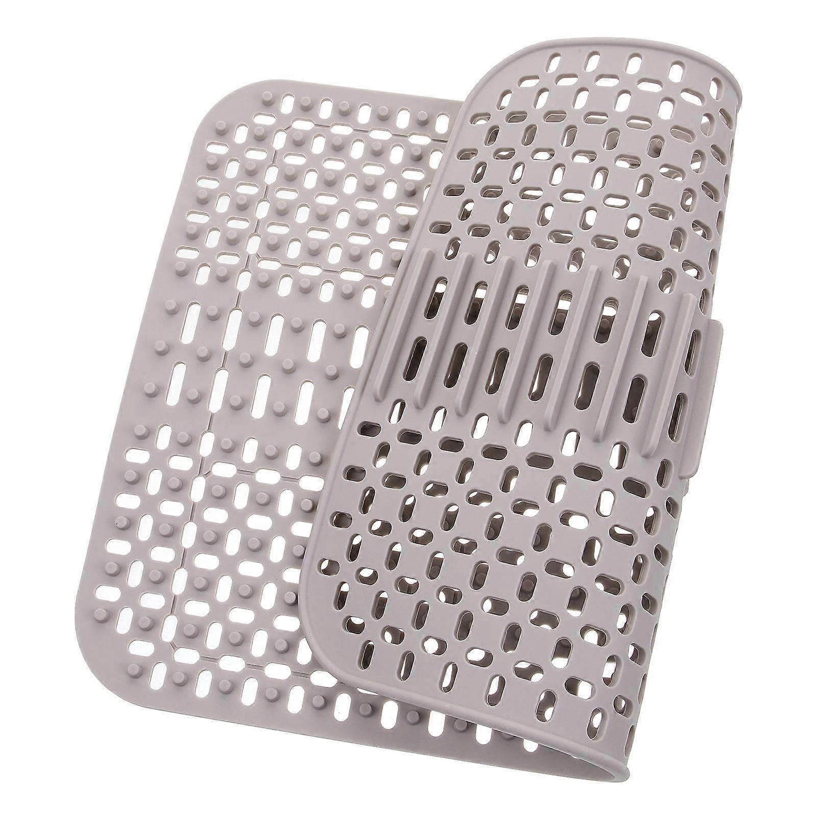 Silicone Heat Insulation Sink Mat for Kitchen Use Light Grey