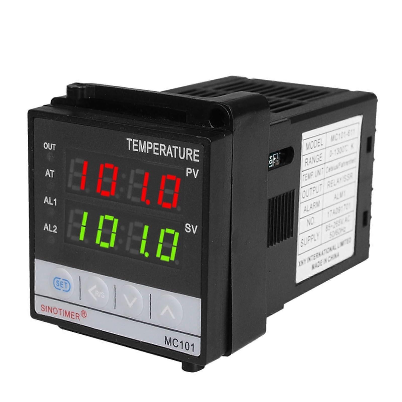 PID Temperature Controller 12V/24V with SSR Relay Output and Digital Sensor for Heating and Cooling