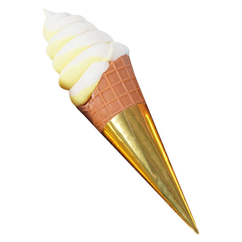 Fake Ice Cream Cone Model for Decoration PVC Artificial Ice Cream Display