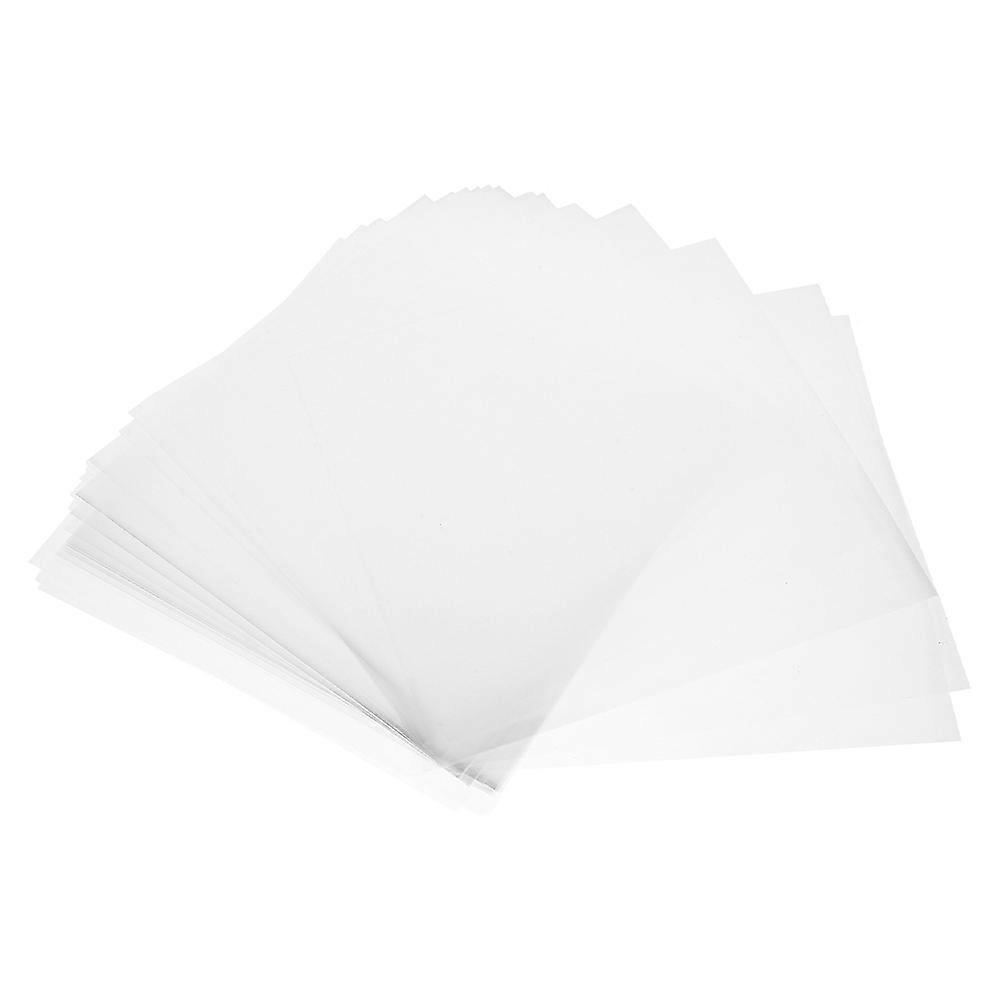 100pcs Clear Cellophane Sheets for Bouquet Multi Use Decorative Packaging Transparent Wrapping Sheets S