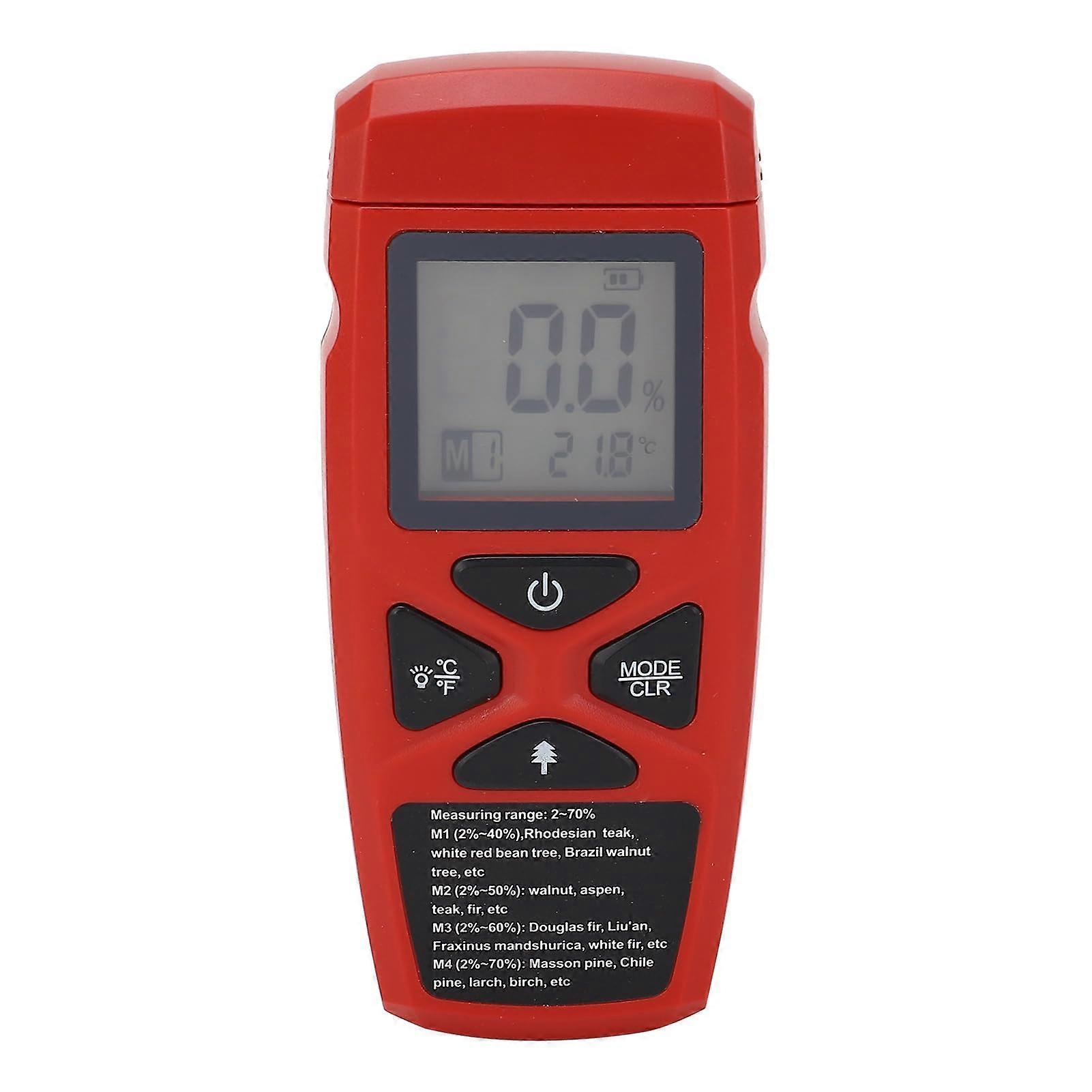 Pin Type Digital Wood Moisture Meter for Firewood and Lumber with Fast Accurate Measurement