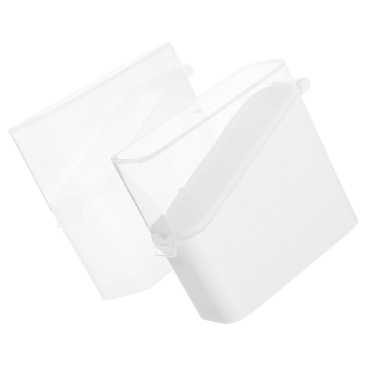 2Pcs Airtight Cheese Storage Container with Lid, Clear Refrigerator Organizer for Kitchen