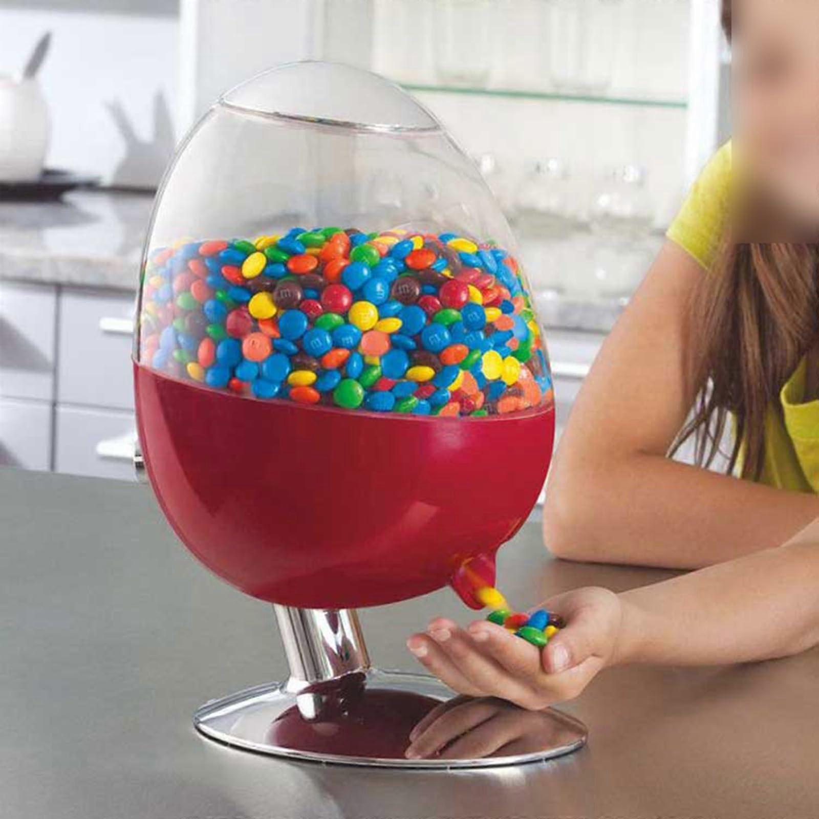 Automatic Candy Dispenser with TouchActivated MoistureResistant FreshSealed Storage for Nuts and Gum, Red