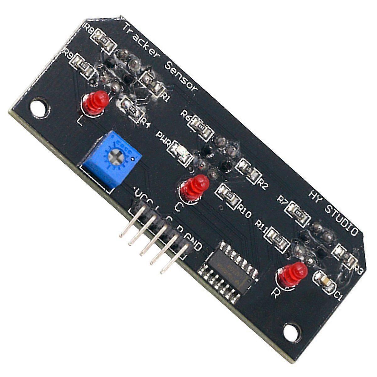5 Pcs DC 5V 3 Channel Infrared Line Tracker Sensor Module Detector Output TCRT5000 for Robot Kit AV