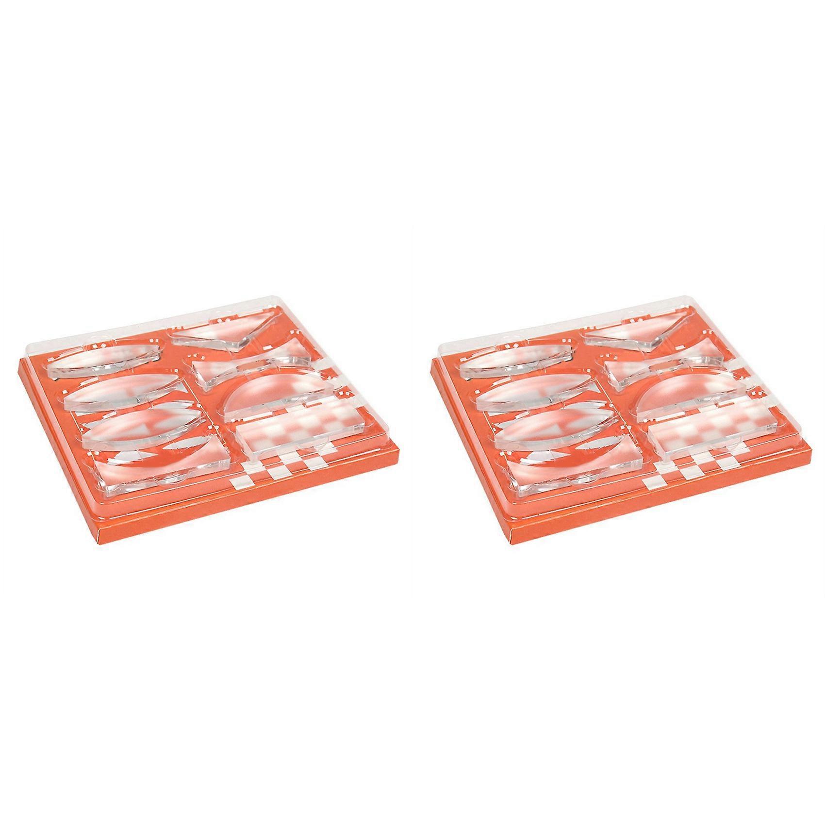 2X Geometric Optics Experiment Kit Concave-Convex Lens Refraction Optical Experiment Kit