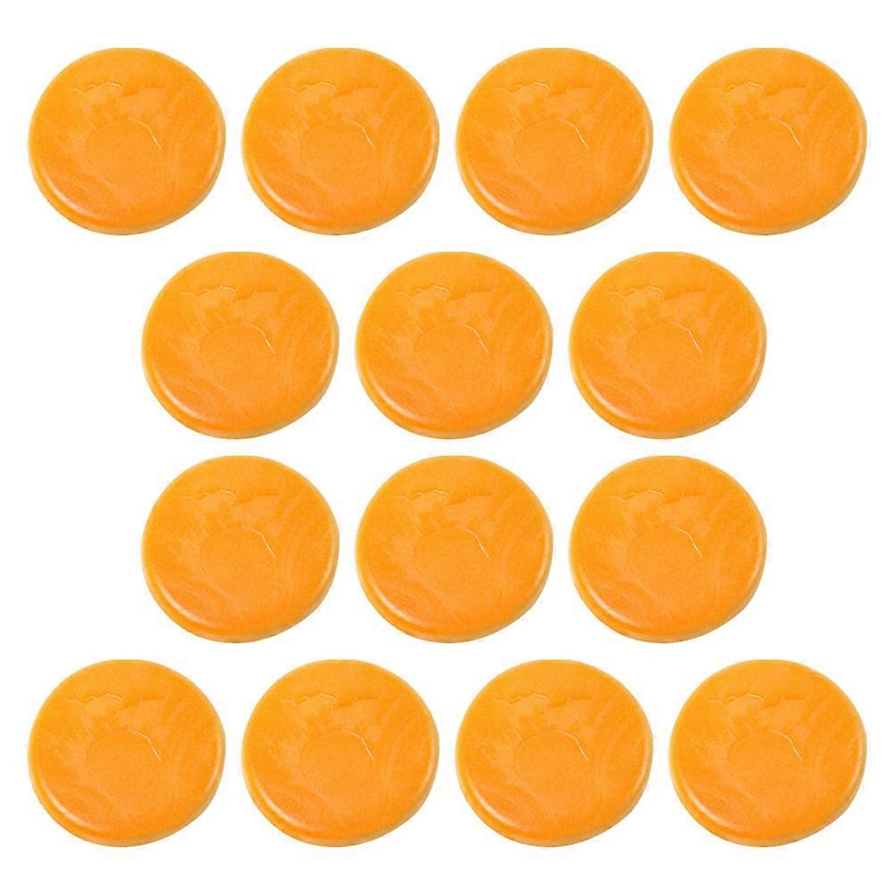 Artificial Biscuit Realistic Biscuit Model for Decoration 20Pcs Orange PVC Display