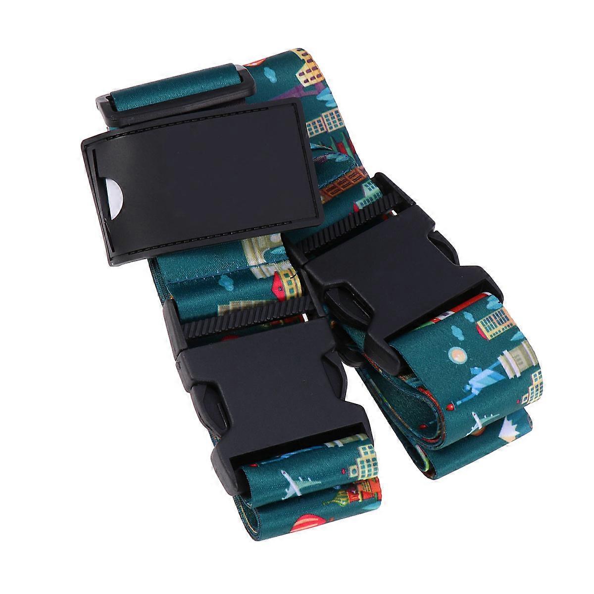 Adjustable Luggage Straps for Suitcase Security with 2Pcs Cross Design