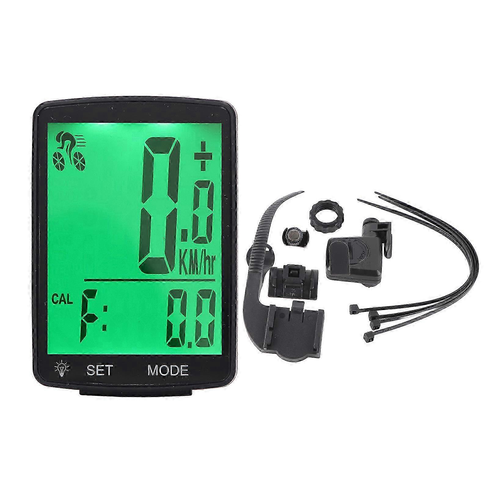 Wireless Bike Computer with 2.8" LCD Display, Speed & Cadence Sensor, Cycling Speedometer