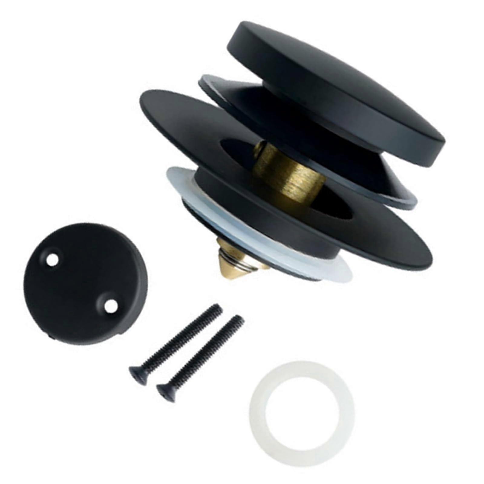 Odor Blocking Bathtub Drain Stopper with Auto Bounce Back Core and Rapid Water Flow Design