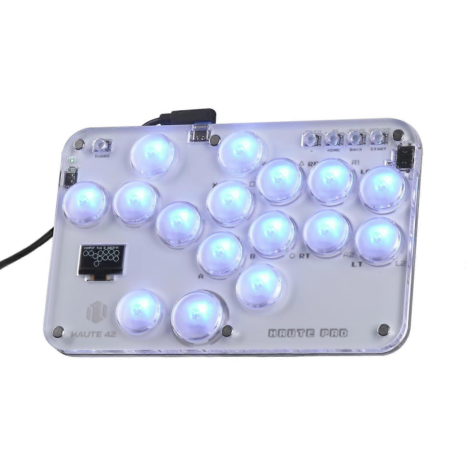 Arcade Stick Leverless Controller with Hot Swappable Keys UltraLow Latency for PC PS4 Switch