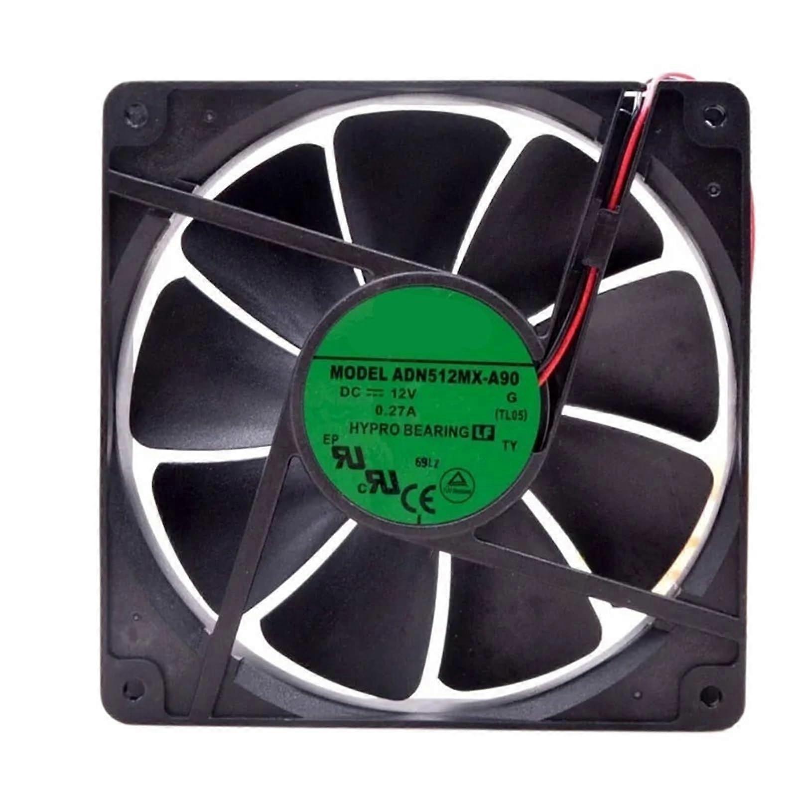 135mm 12V Case Cooling Fan  Airflow Low Noise Energy Saving 2Wire