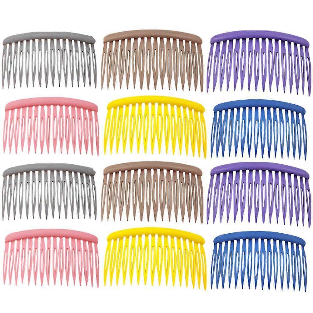 12pcs Side Hair Combs Creative Side Combs Portable Hairdressing Side Combs