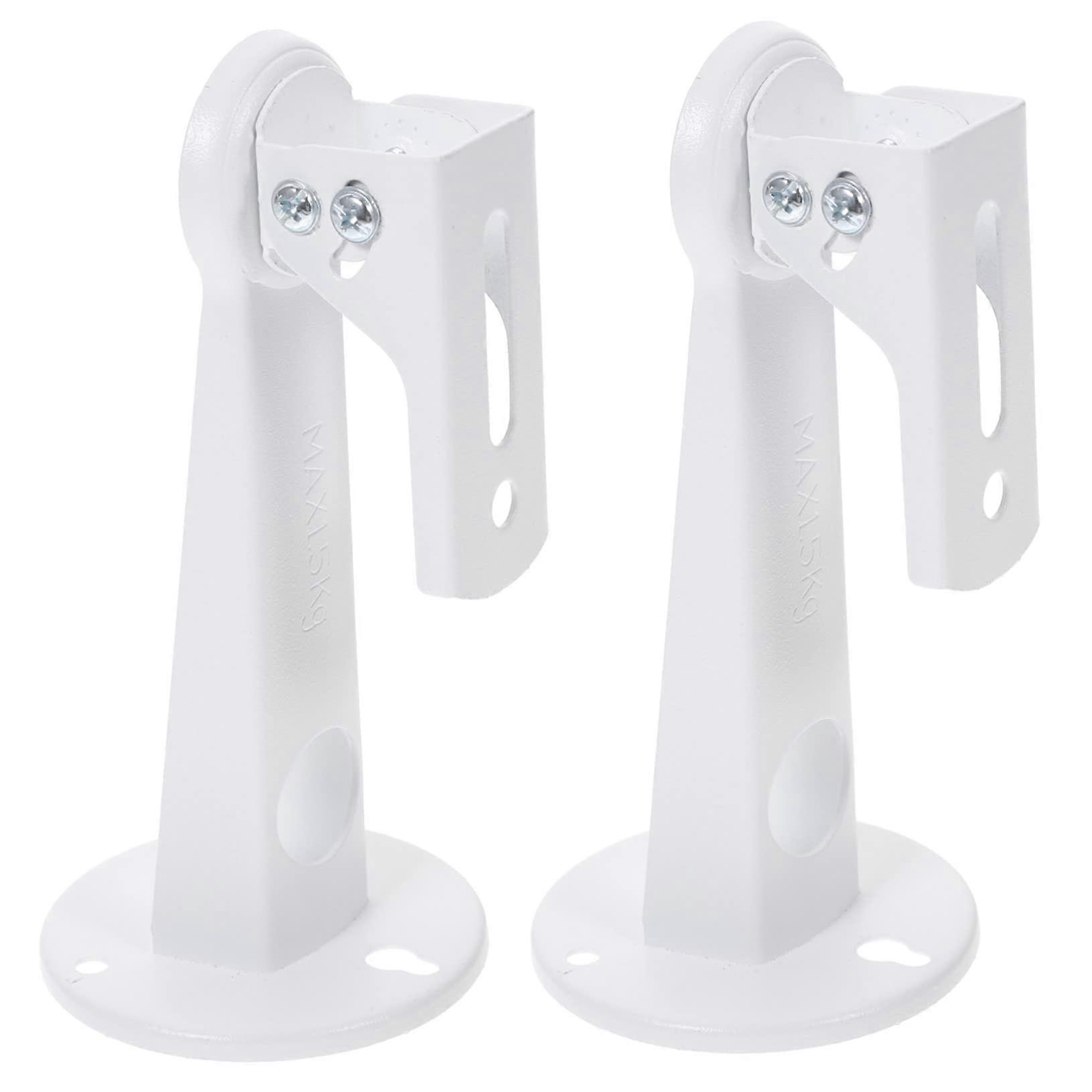 2Pcs Weatherproof CCTV Camera Wall Mount with Stable ThreeHole Base, Adjustable for Indoor Outdoor Use