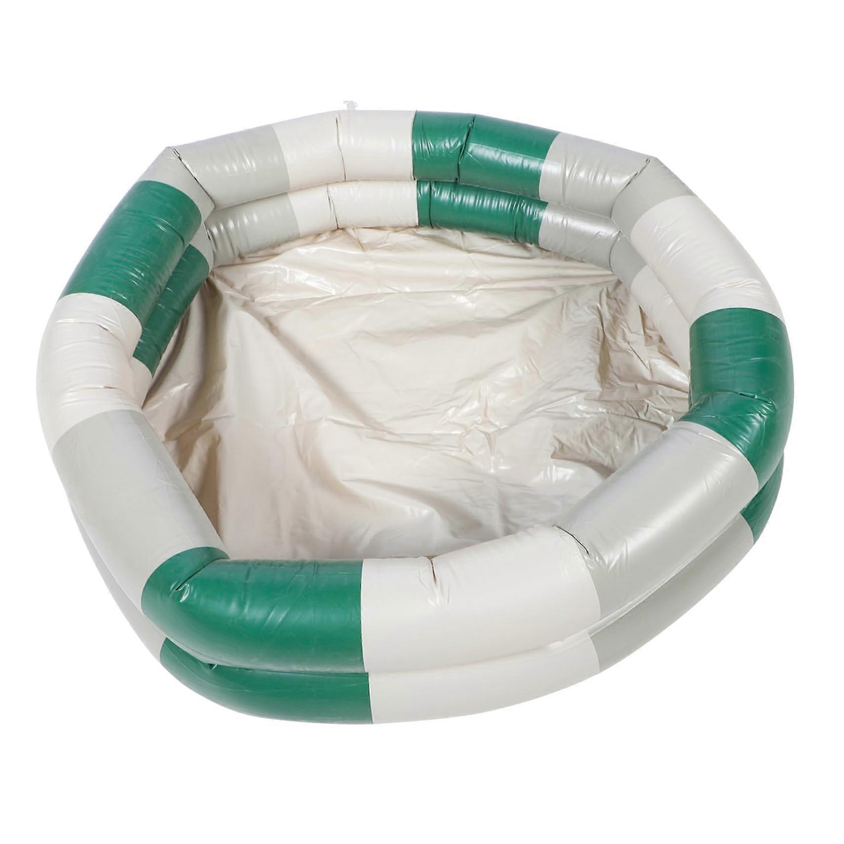 Inflatable Kiddie Pool Compact Round Design Quick Inflation Foldable for Indoor Outdoor Use