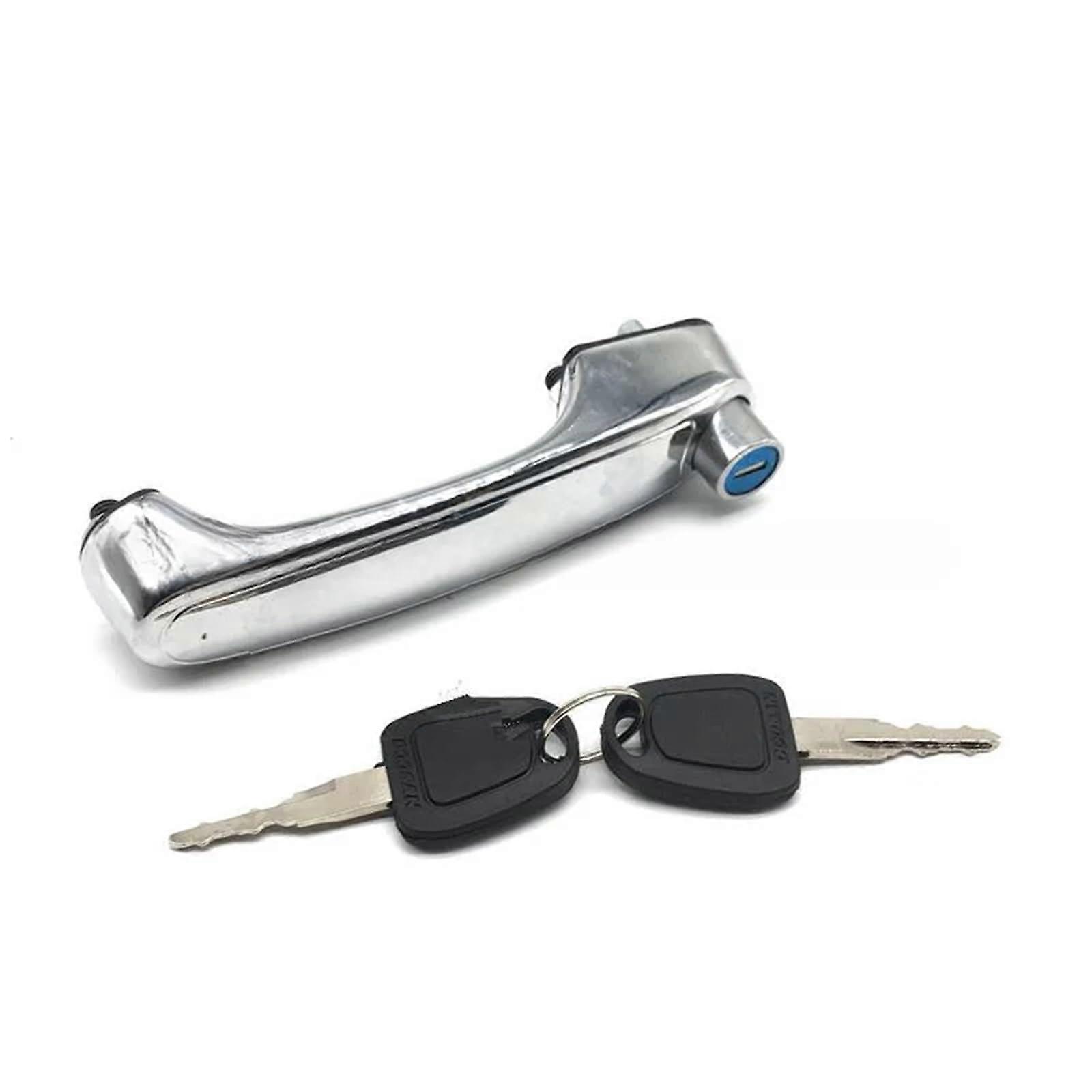 DX55 6079C Excavator Door Lock Assembly Dark Grey Cab Lock Replacement with Keys