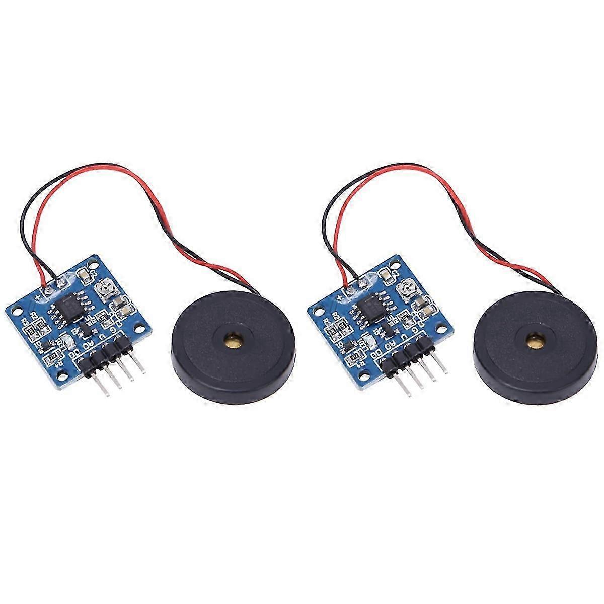 2PCS Piezoelectric Vibration Tapping Sensor Module Vibration Switch Module Mini Vibration Motors Min