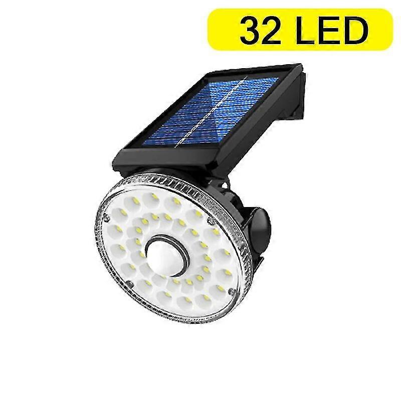 LED Solar Light, ABS Material 6000K White Light, 32LED, Courtyard Wall Light