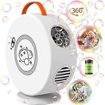 Bubble Machine, Automatische oplaadbare bubble blower speelgoed, 90/360 draaibaar, bubble blower voor kinderen van 3-6 jaar oud, tuinspellen, ideaal cadeau ft