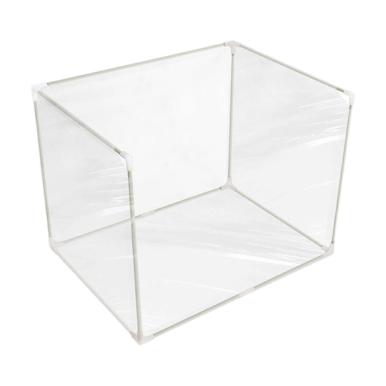 Sided Cat Litter Box Splash Guard, Foldable Easy Clean Shield for Pet Toilet Training Privacy