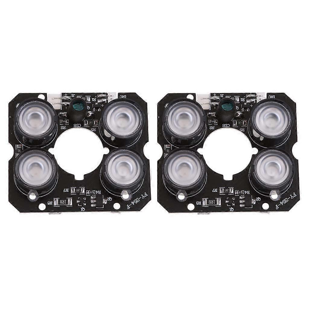 850nm Infrared LED Illuminator Array Board for Security Camera, 30m Night Vision Range, 8pcs