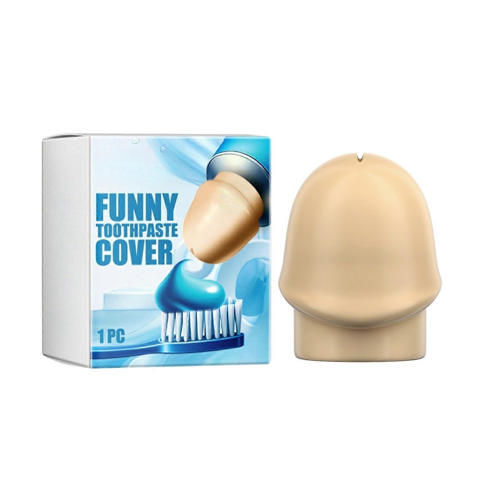 Funny Toothpaste Cap with Hilarious Prank Design, Dustproof Squeezer Topper for Bathroom Use
