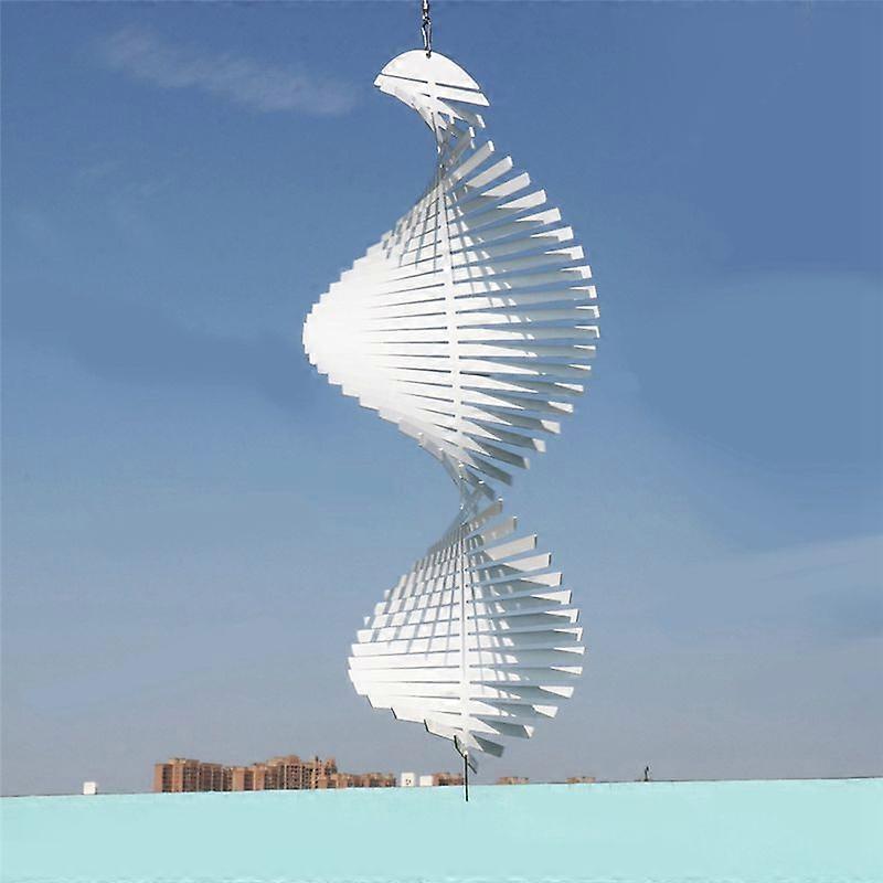 Blank Sublimation Wind Spinner 3D Spirale Windchime Decor 18X45cm