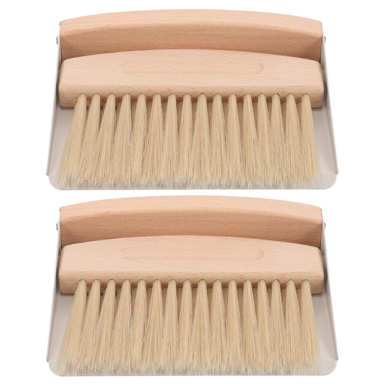 Mini Broom and Dustpan Set for Cleaning Desktop Cleaning Brush 2Sets
