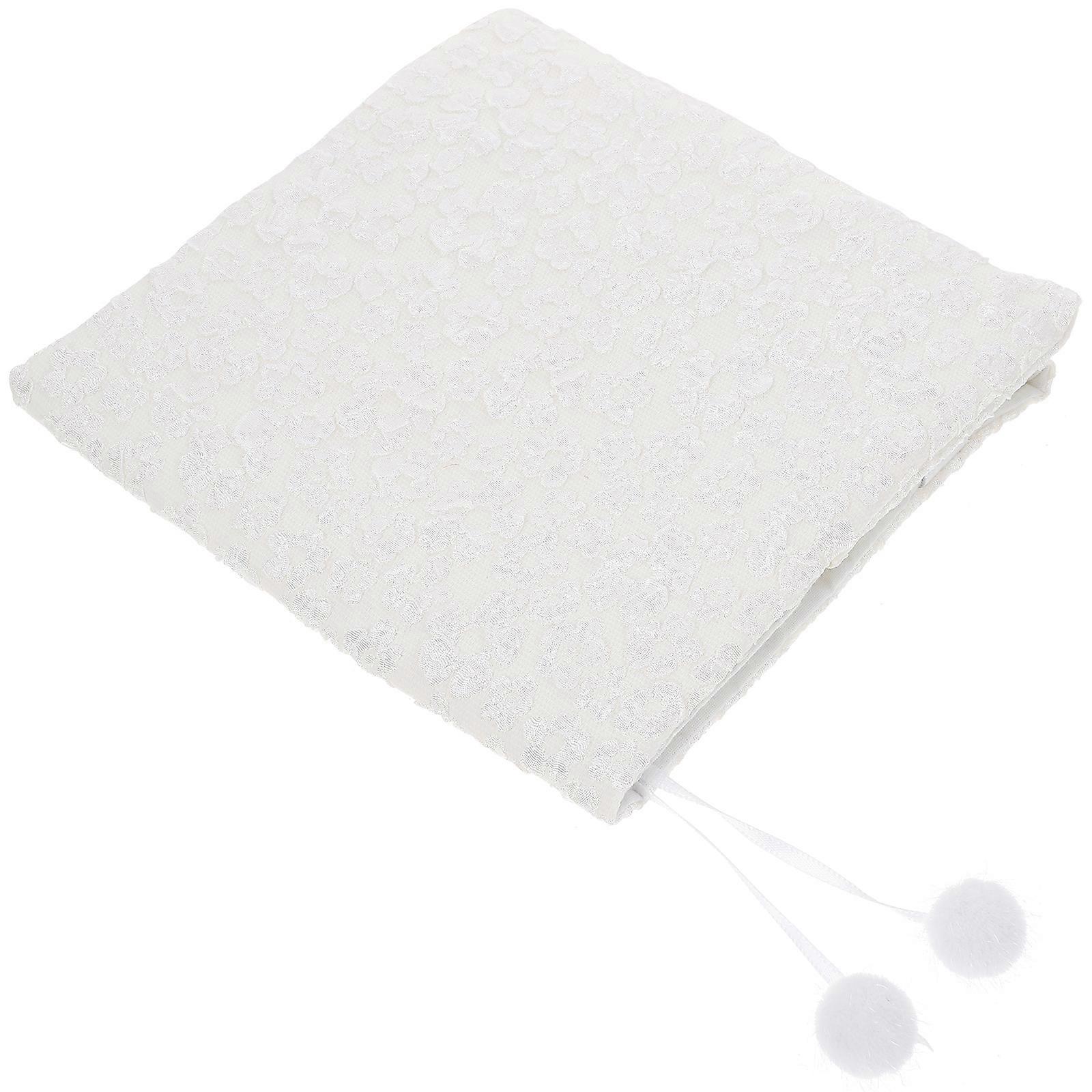 Notebook Protective Book Cover Sleeve White Polyester Decorative 5Pcs