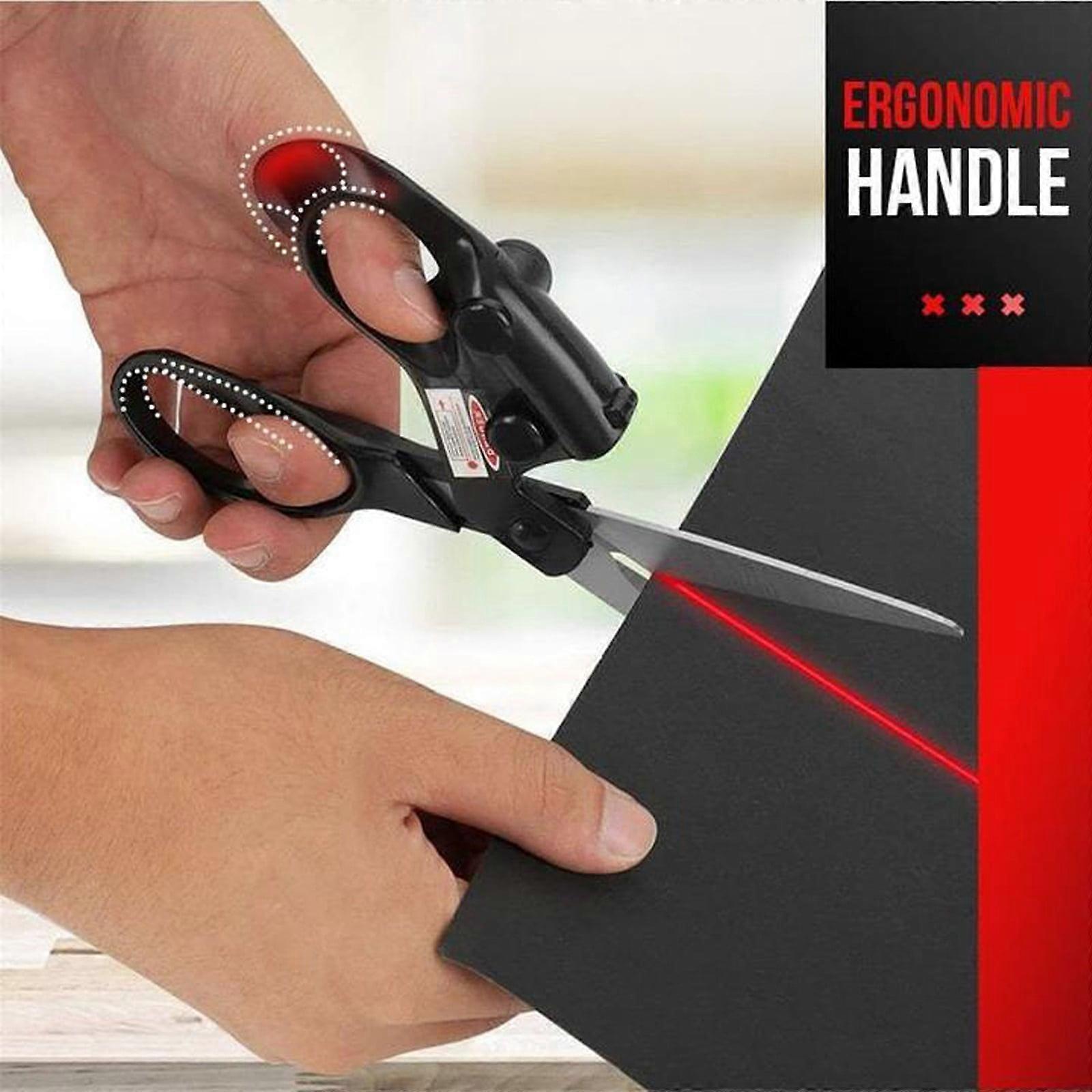 Compatible with Sharp Lasers Guided Scissors Multifunctional Scissors Kitchen Sewing Straight Line Calibration