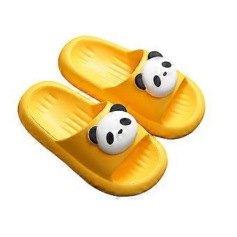 Meisjesslippers van zacht EVA-materiaal voor binnen en buiten, casual en comfortabel met pandaprint, geschikt voor peuters en kinderen van 2-12 jaar, maat 10-10,5 jaar.