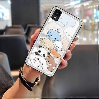 Funda de silicona compatible con TCL 30Z/30LE/T602DL: duradera, resistente a golpes, impermeable, antipolvo y con un bonito diseño de animales.