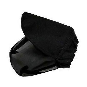Máscara para cães com proteção contra mosquitos, respirável e resistente a mordidas, ideal para atividades ao ar livre. Cor preta.