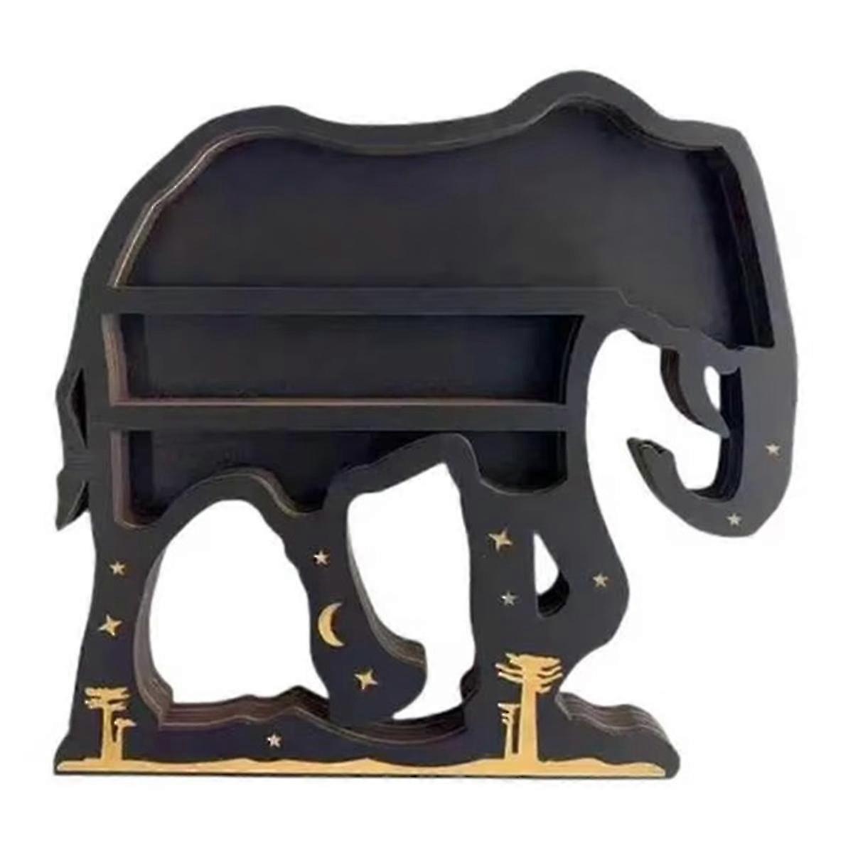 Elephant Crystal Wall Rack Hanging Floating Rack