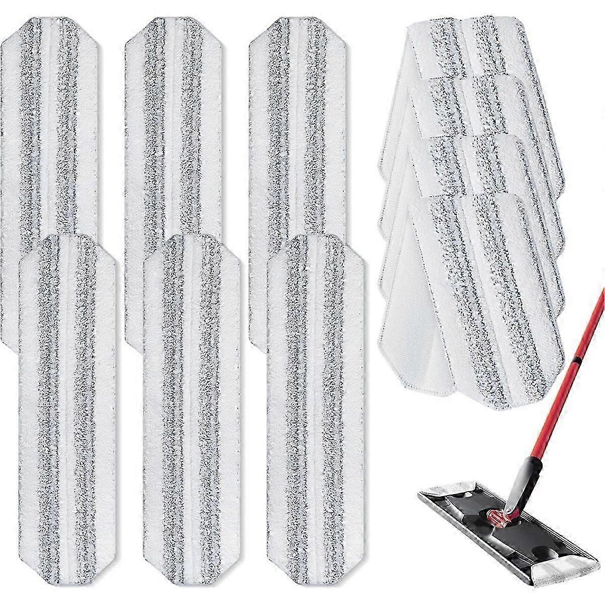 10Pcs Mop Replacement Pads,compatible with Flat Mop System ,Replacment compatible with Size Mops 15.94'' X 4.33''